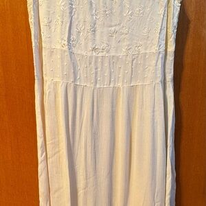 April Cornell Cream Dress (M) with Cardigan (S)